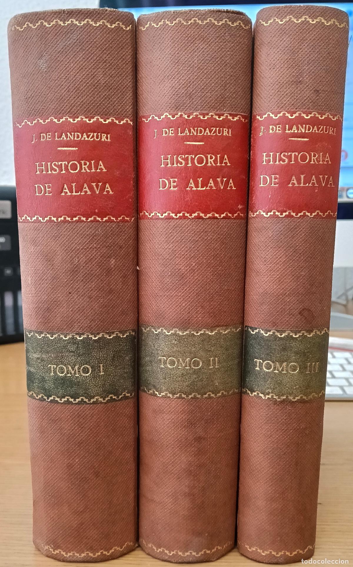 Libri di seconda mano: Historia eclesiastica de la M. N. y M. L. provincia de Alava. 3 volumenes - NO CONSTA AUTOR