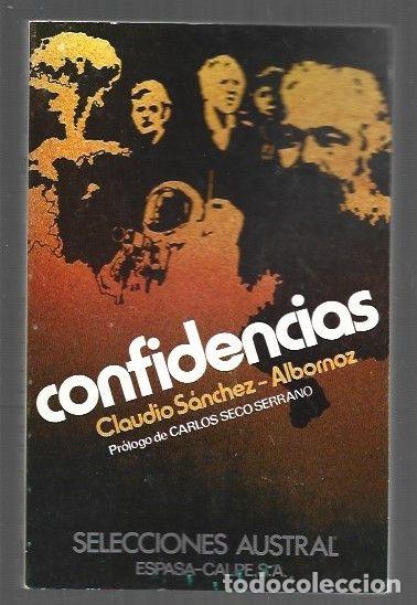 Libri di seconda mano: CONFIDENCIAS - SANCHEZ-ALBORNOZ, CLAUDIO