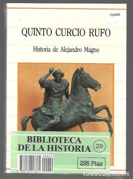 Livros em segunda m&atilde;o: HISTORIA DE ALEJANDRO MAGNO - RUFO, QUINTO CURCIO