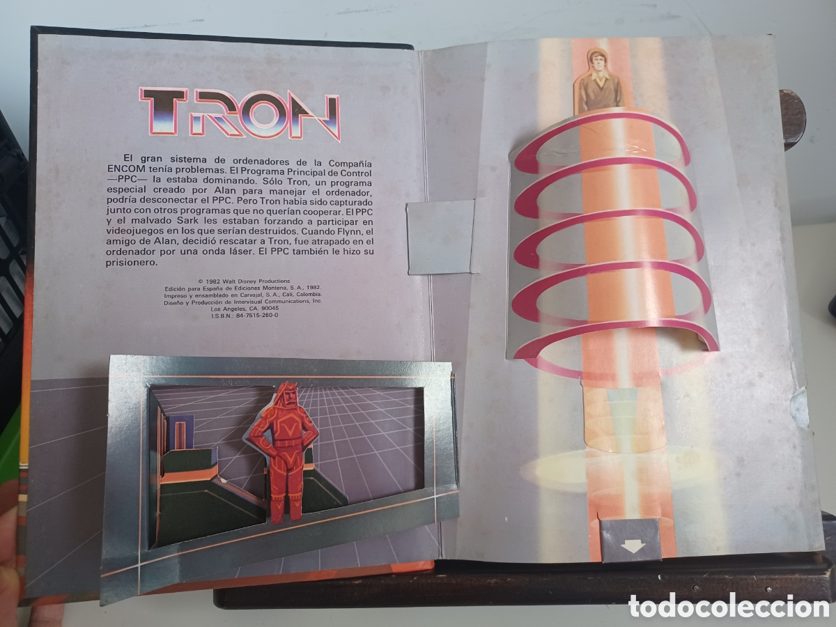 Libros: Tron. Libro Pop-up/ Montena, 1982? - Foto 2