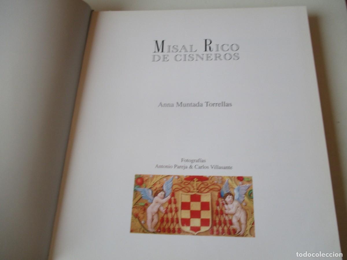 Libros: ANNA MUNTADA TORRELLAS Misal Rico de Cisneros W41195 - Foto 2