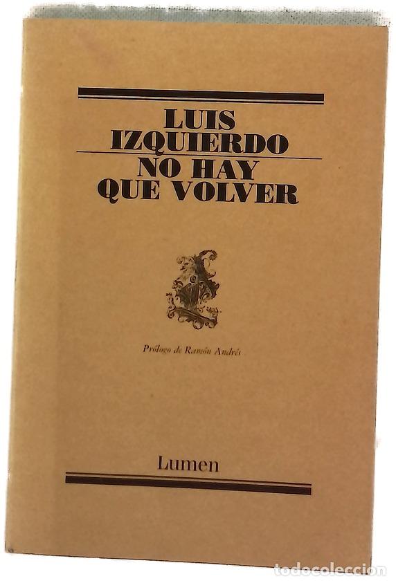 Libros: No hay que volver - Izquierdo, Luis