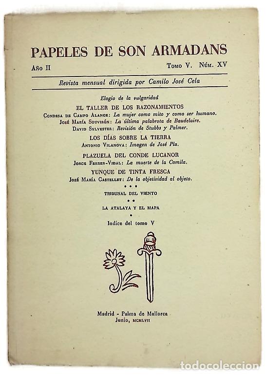 Libros: Papeles de son Armadans, tomo V, n&uacute;mero XV: Elogio de la vulgaridad