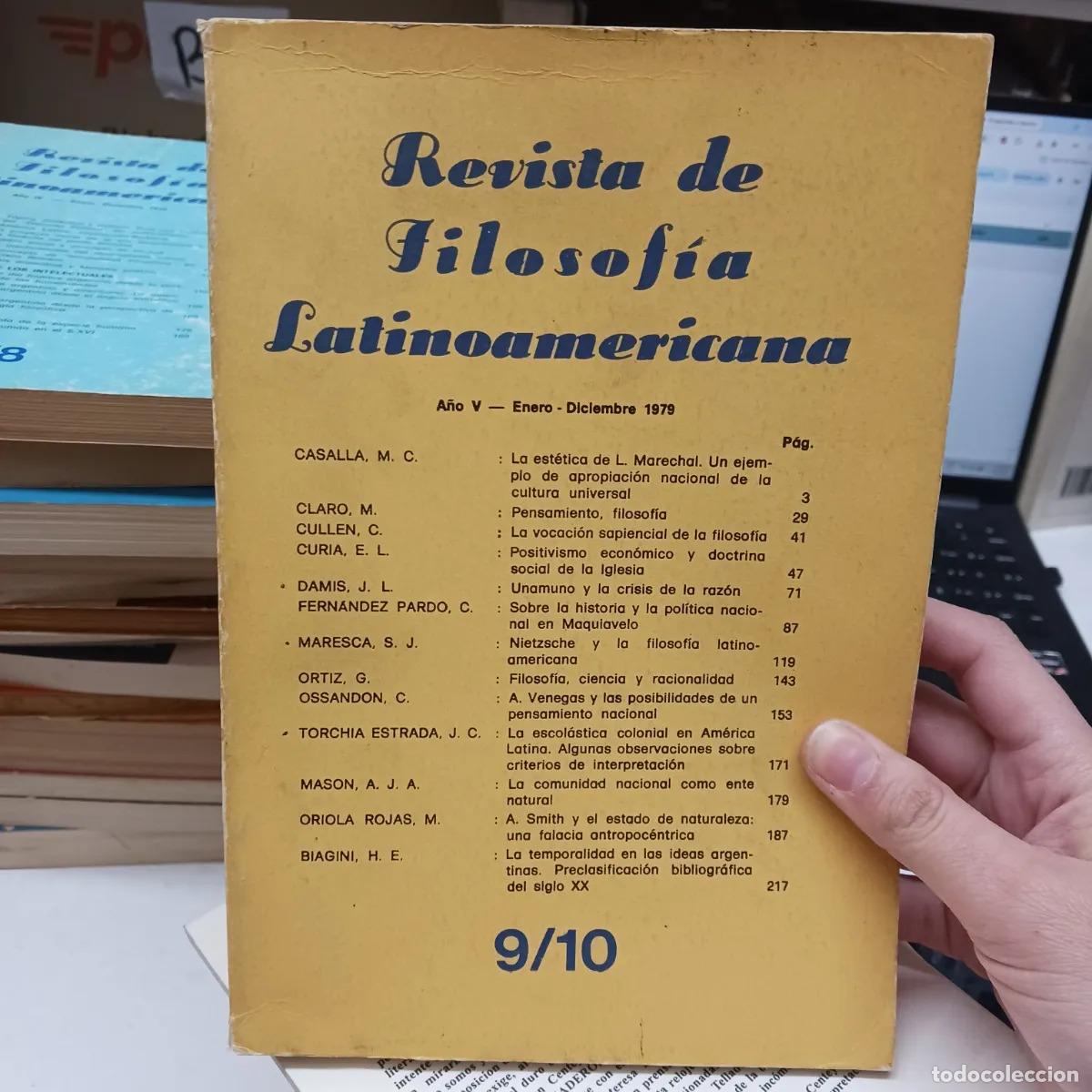 Livros em segunda m&atilde;o: Revista de filosofia latinoamericana 1979 - VVAA