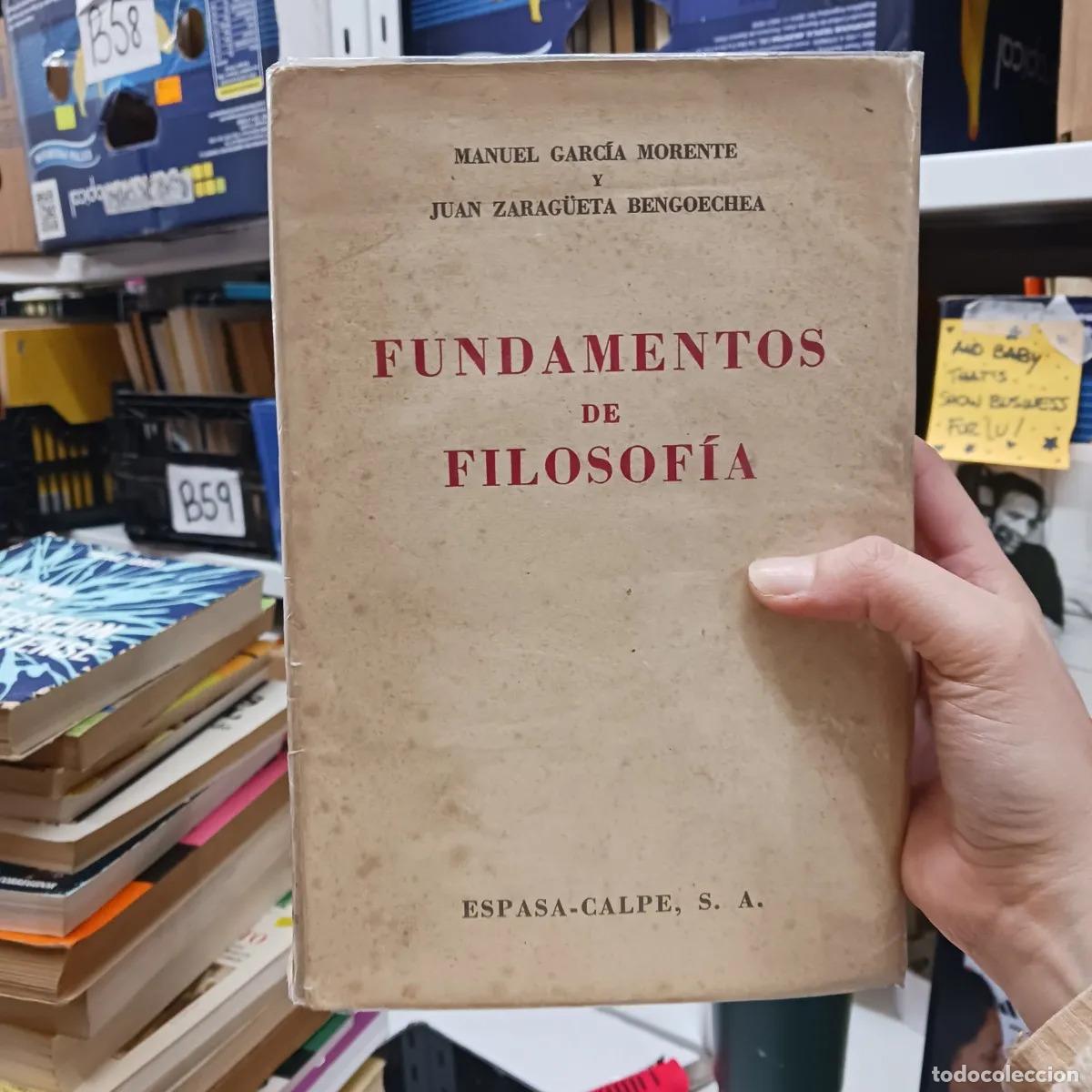 Libros: Fundamentos de filosofia (det.) - Morente, Bengoechea - Foto 1