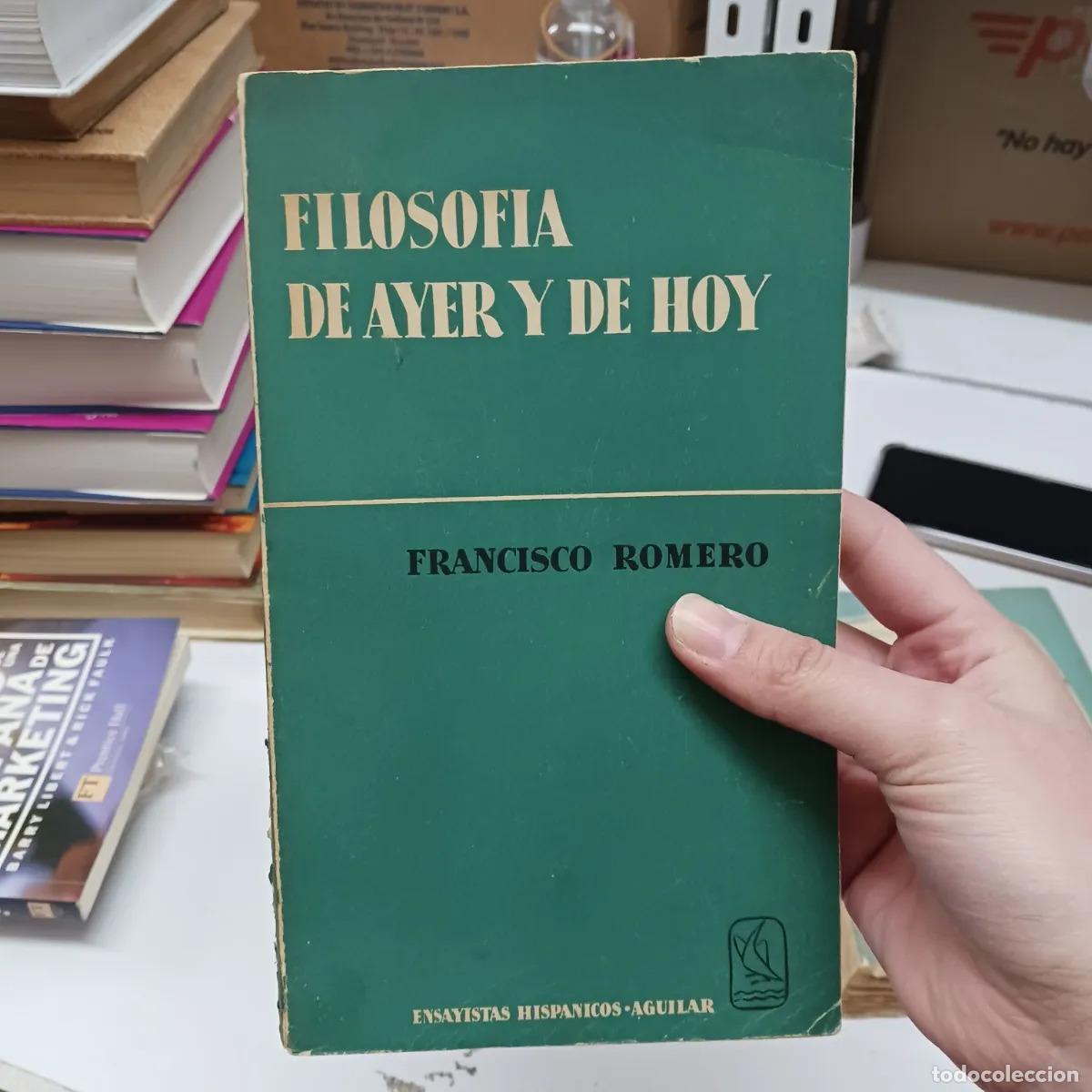 Livros em segunda m&atilde;o: Filosofia de ayer y de hoy (det.) - Francisco Romero