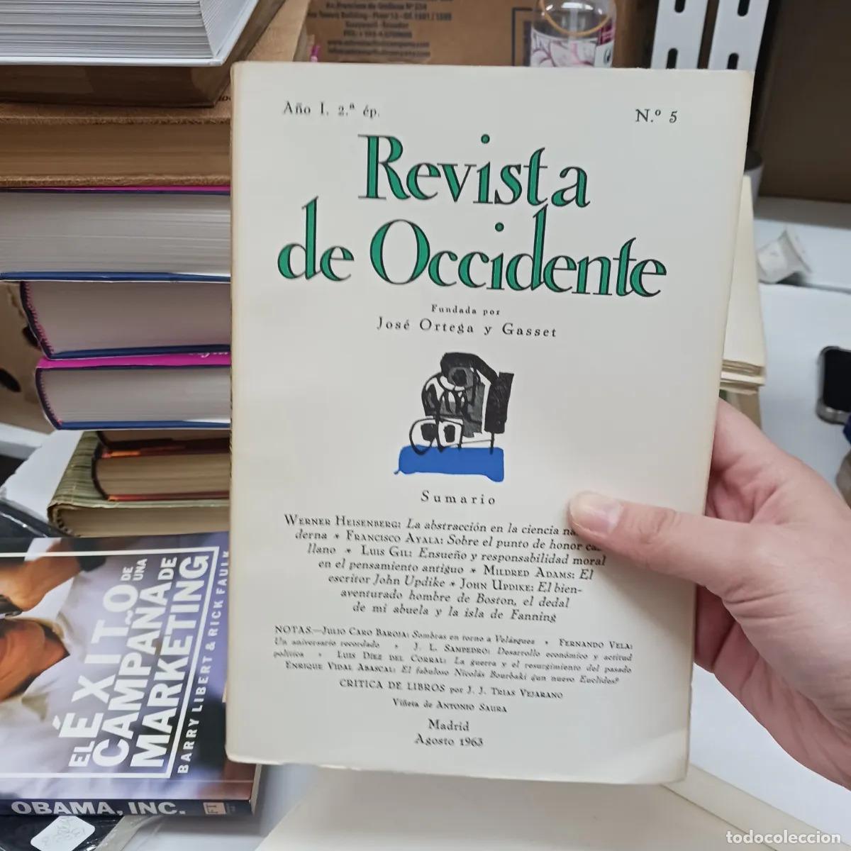 Livros em segunda m&atilde;o: Revista de Occidente agosto 1963 - VVAA
