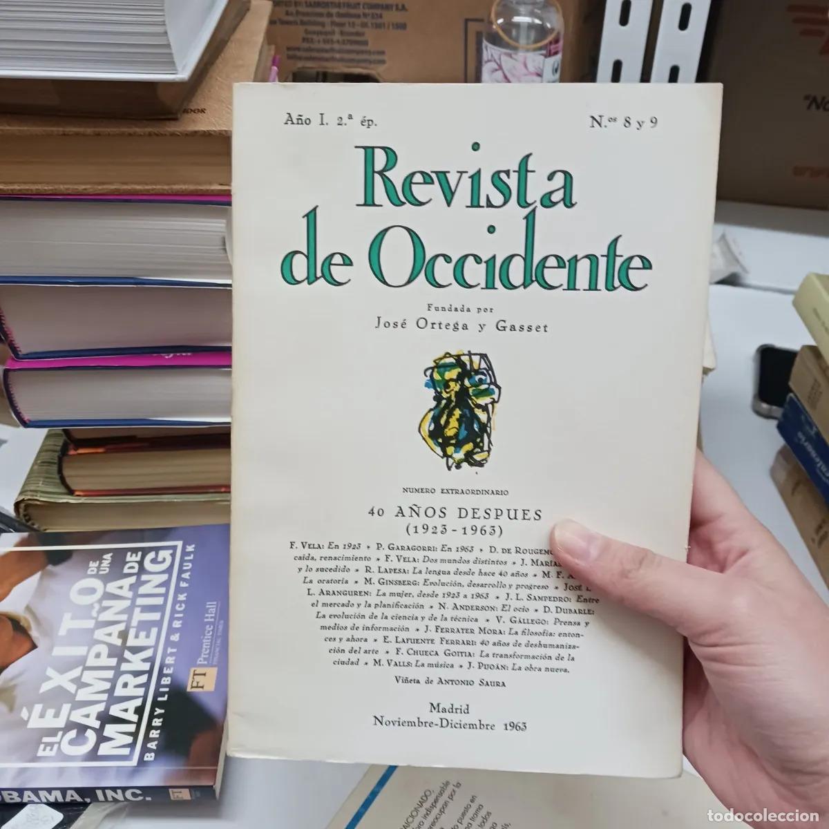 Livros em segunda m&atilde;o: Revista de Occidente nov-dic1963 - VVAA