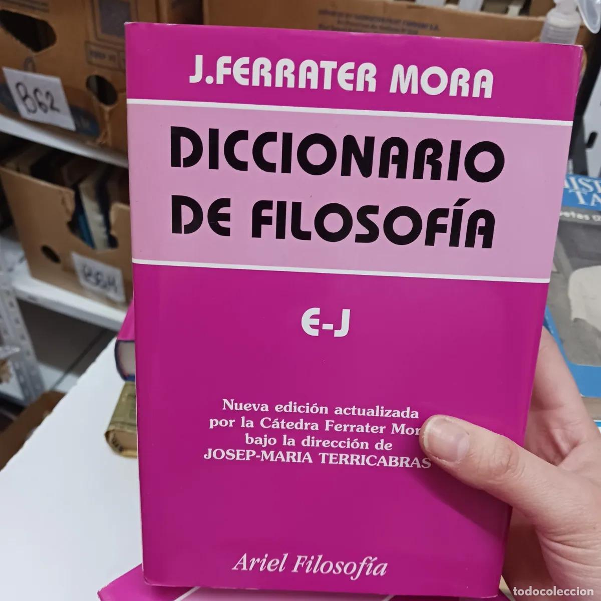 Livros em segunda m&atilde;o: Diccionario de filosofia E-J - J. Ferrater Mora
