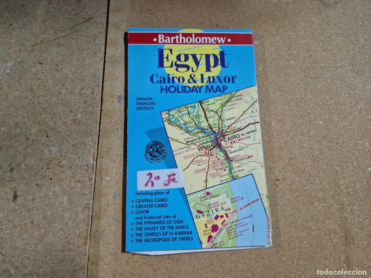 Libros: BARTHOLOMEW. EGYPT. CAIRO Y LUXOR. HOLIDAY MAP.