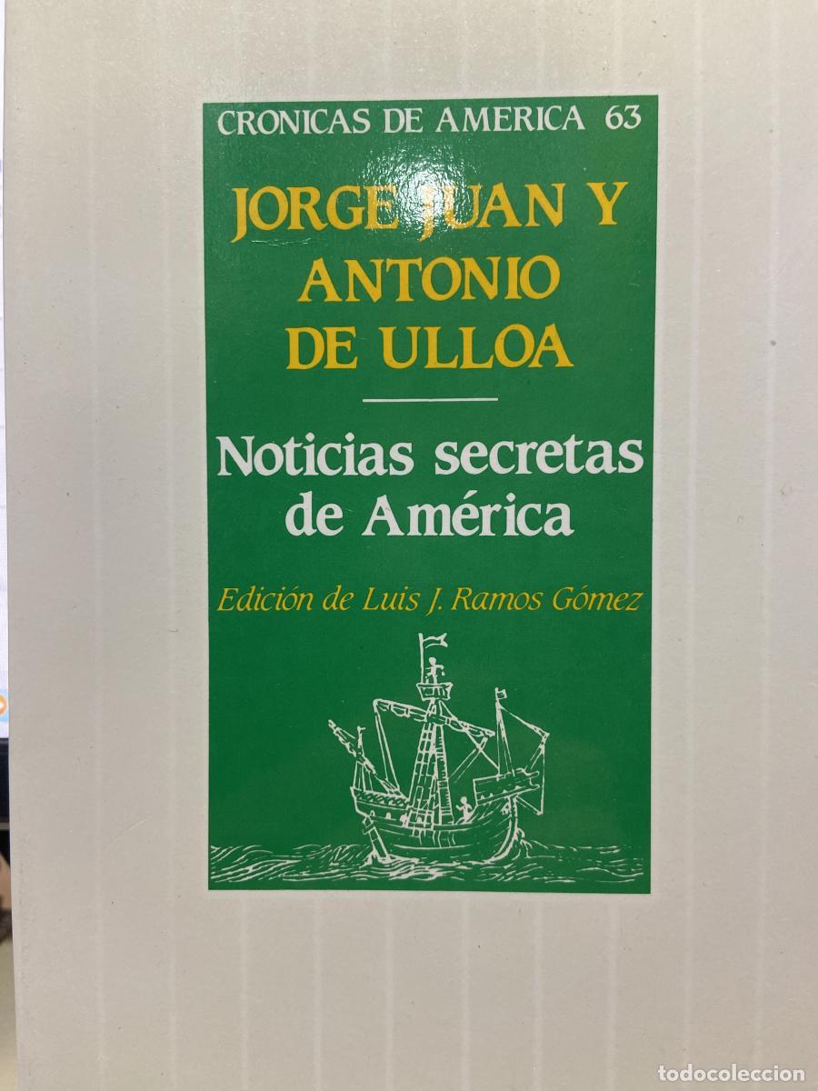 Libros: Noticias secretas de Am&eacute;rica - Jorge Juan y Antonio de Ulloa