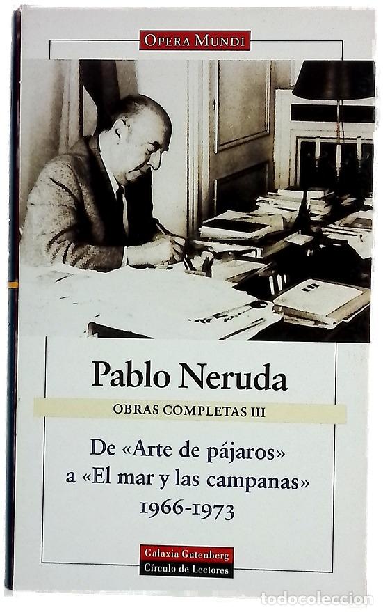 Libros: Obras completas III De arte de pajaros