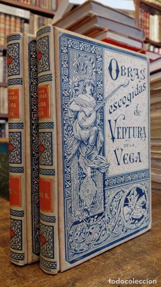 Libri di seconda mano: OBRAS ESCOGIDAS DE VENTURA DE LA VEGA. Ilustraciones Gustave Levy (1819-1894). 2 Tomos. - DE LA VEGA
