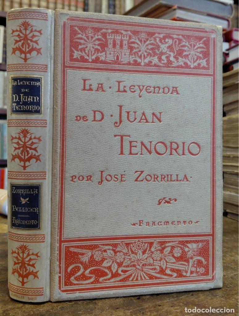 Livros em segunda m&atilde;o: LA LEYENDA DE DON JUAN TENORIO. Fragmento. Ilustraciones de J. L. Pellicer. - ZORRILLA, Jose.