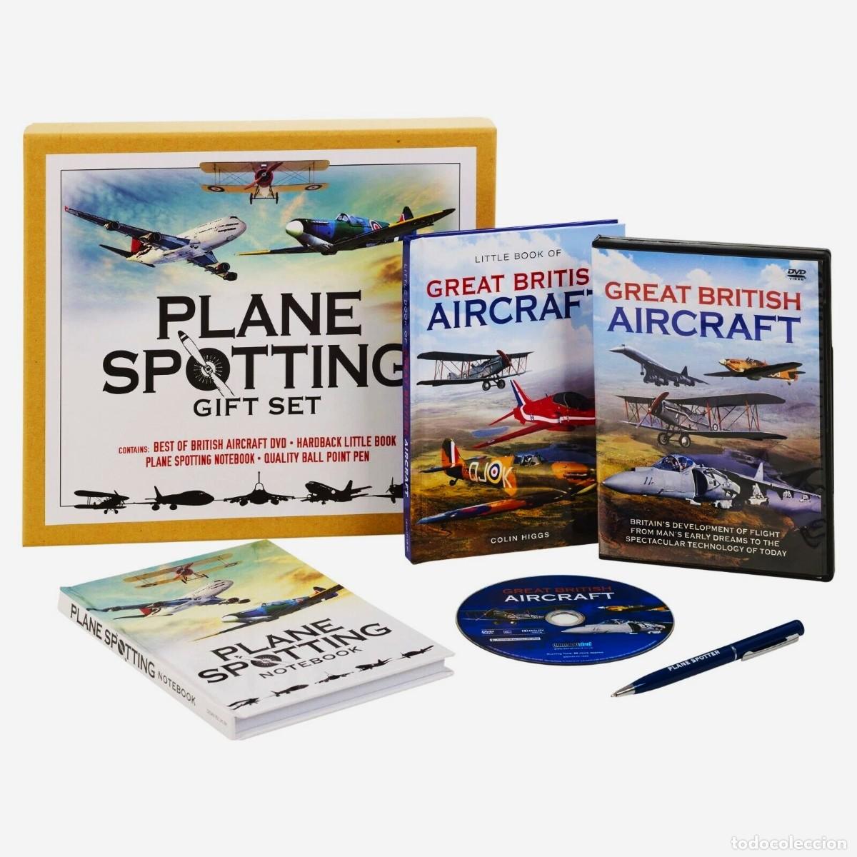 Livros em segunda m&atilde;o: PLANE SPOTTING GIF SET - LIBROS + DVD + BOLIGRAFO - NUEVO Y PRECINTADO