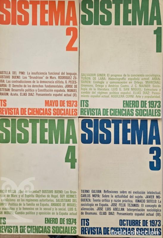 Livres: Lote primeros 27 n&uacute;meros de la revista 'Sistema' - Aa. Vv.