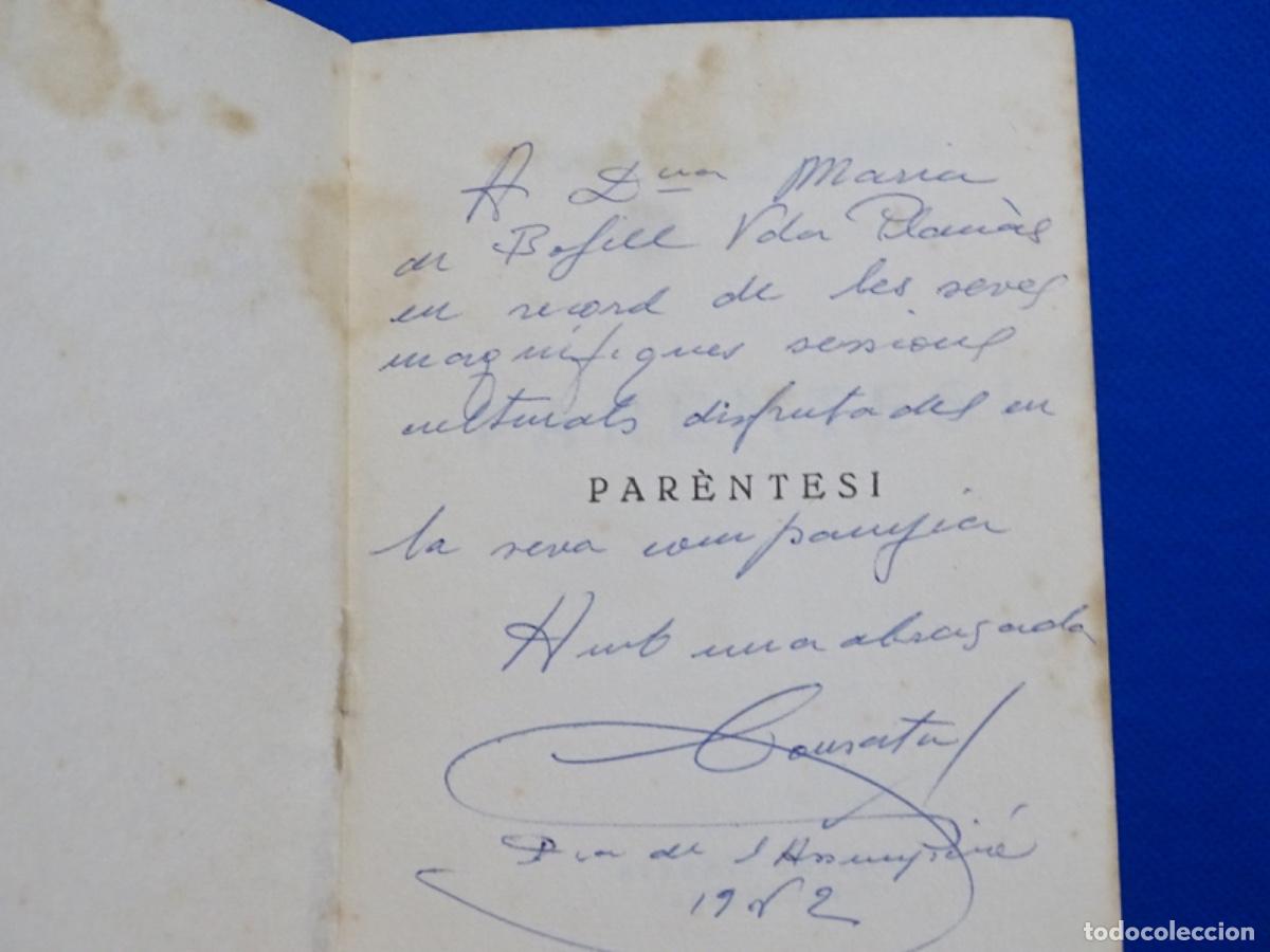 Libros: PAR&Egrave;NTESI. CONCEPCI&Oacute; G. MALUQUER. 1&ordf; EDICI&Oacute; 1962. DEDICADO. - Foto 6