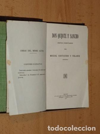 B&uuml;cher: DON QUIJOTE Y SANCHO (Nuevos comentarios) - Cortacero y Velasco, Miguel