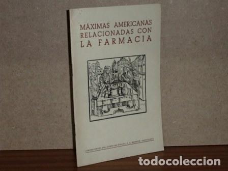 B&uuml;cher: M&Aacute;XIMAS AMERICANAS RELACIONADAS CON LA FARMACIA - VV. AA.