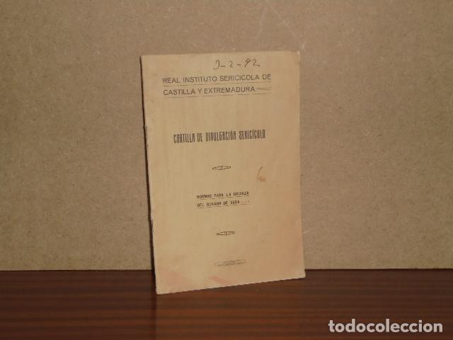 Libros: CARTILLA DE DIVULGACI&Oacute;N SERIC&Iacute;COLA - NORMAS PARA LA CRIANZA DEL GUSANO DE SEDA - Real Instituto Seri