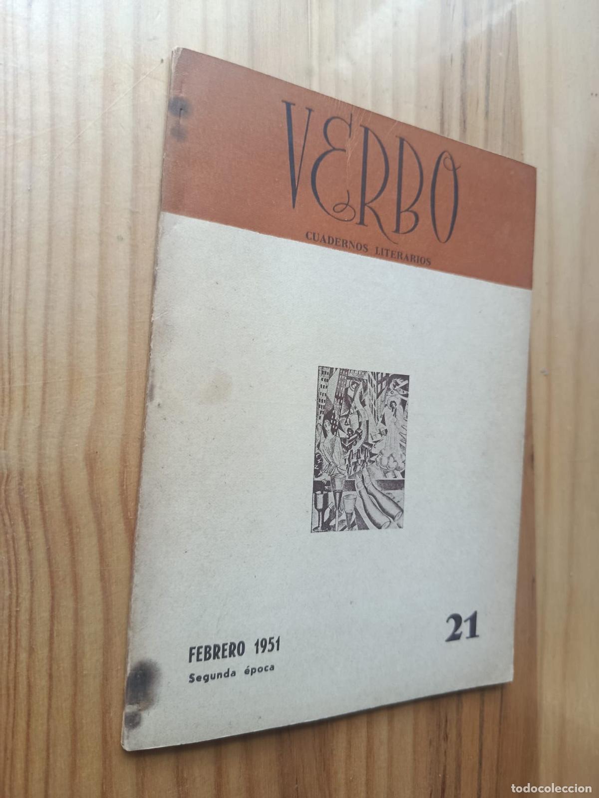 Libros: Verbo : Cuadernos literarios - n&ordm; 21 - Diciembre 1951 - VVAA