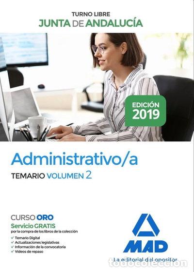 Livres: Administrativo de la Junta de Andaluc&iacute;a Turno Libre. Temario Volumen 2- 9788414232095
