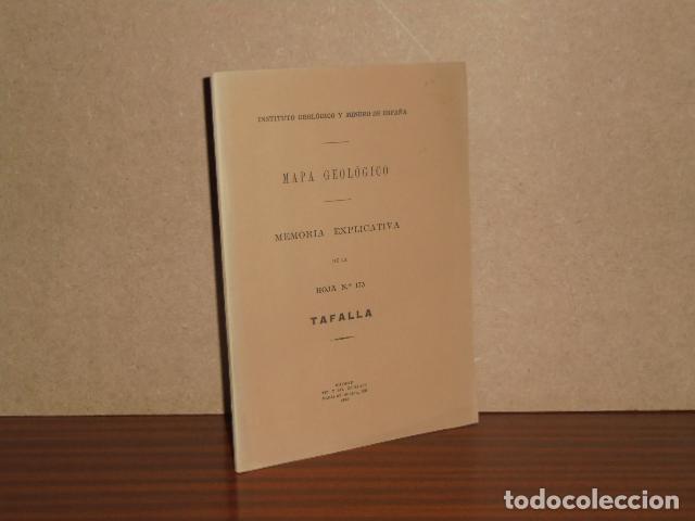 Libri di seconda mano: MAPA GEOL&Oacute;GICO DE ESPA&Ntilde;A - MEMORIA EXPLICATIVA DE LA HOJA N&ordm; 173 - TAFALLA - VV. AA.