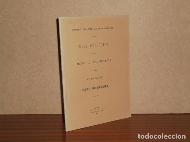 Libros: MAPA GEOL&Oacute;GICO DE ESPA&Ntilde;A - MEMORIA EXPLICATIVA DE LA HOJA N&ordm; 886 - BEAS DE SEGURA - VV. AA.