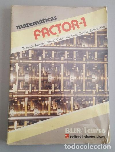 Livros em segunda m&atilde;o: Factor 1: Matem&aacute;ticas, 1 BUP- 9788431627928