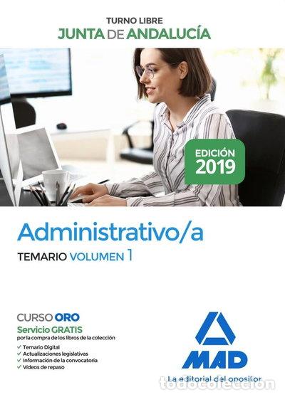 Libros: Administrativo de la Junta de Andaluc&iacute;a Turno Libre. Temario Volumen 1- 9788414232040
