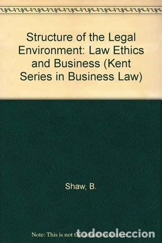 Libri di seconda mano: The Structure of the Legal Environment- 9780534924973