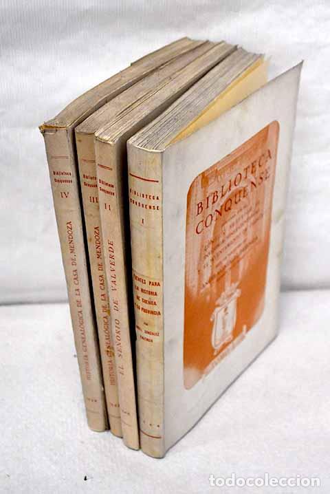 Libros: Biblioteca Conquense.- Gonz&aacute;lez Palencia, &Aacute;ngel
