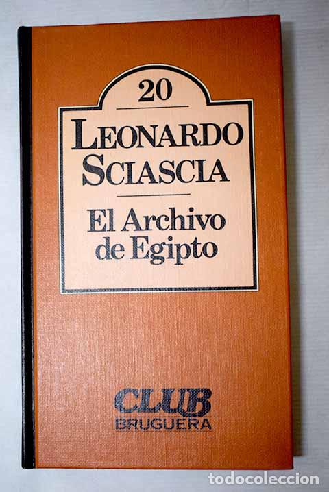 books: El archivo de Egipto.- Sciascia, Leonardo