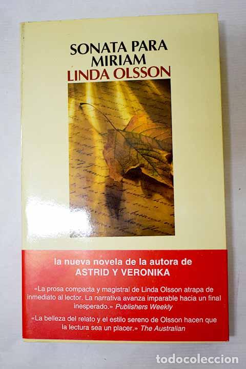 Libros: Sonata para Miriam: Olsson, Linda.- Olsson, Linda