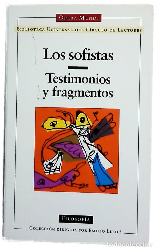 Libros: Los sofistas testimonios y fragmentos