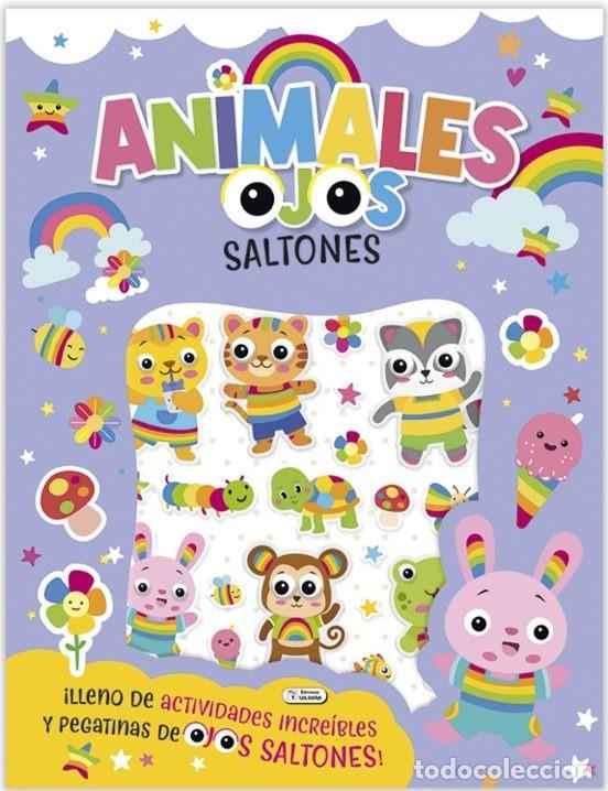 Libros: ANIMALES OJOS SALTONES STICKERS BOOK - ANIMALES - AN&Oacute;NIMO