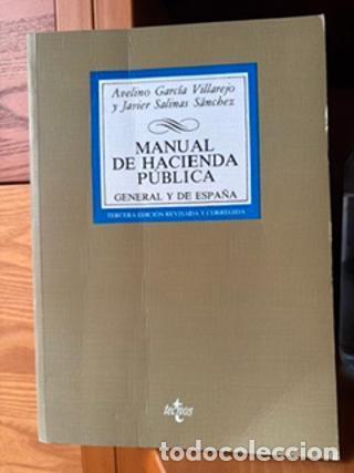 Libros: Manual de Hacienda publica - Avelino Garc&iacute;a Villarejo y Javier Salinas S&aacute;nchez tdk985