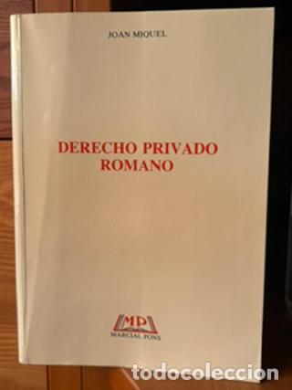 Libros: Derecho privado romano - Joan Miquel Gonz&aacute;lez De Audicana. TDK985