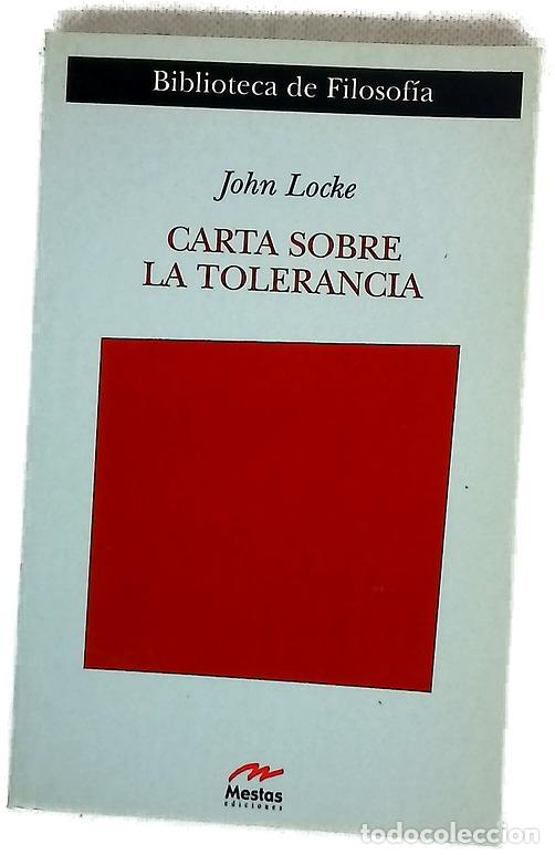 Libros: Carta sobre la tolerancia Ensayo sobre la tolerancia ; Esbozo del ensayo sobre la tolerancia