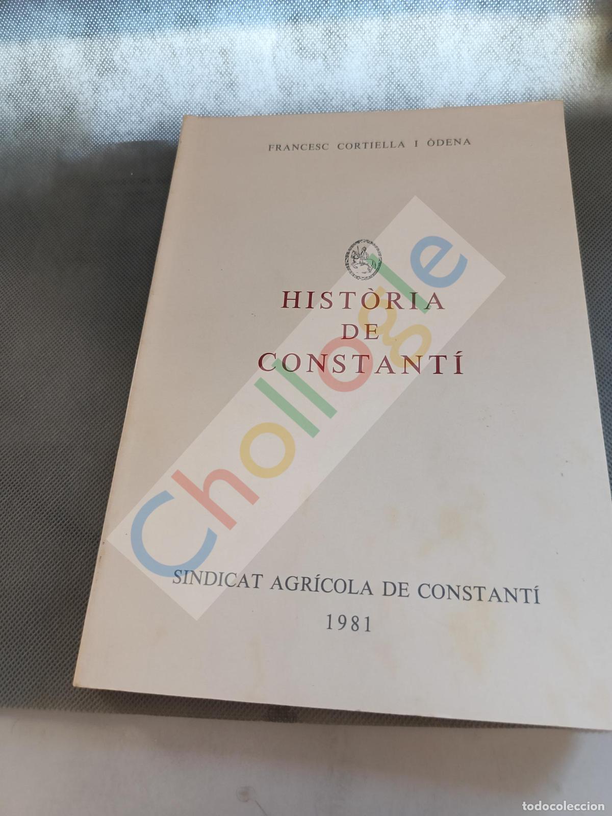 Libros: Historia de Constanti Sindicat Agricola