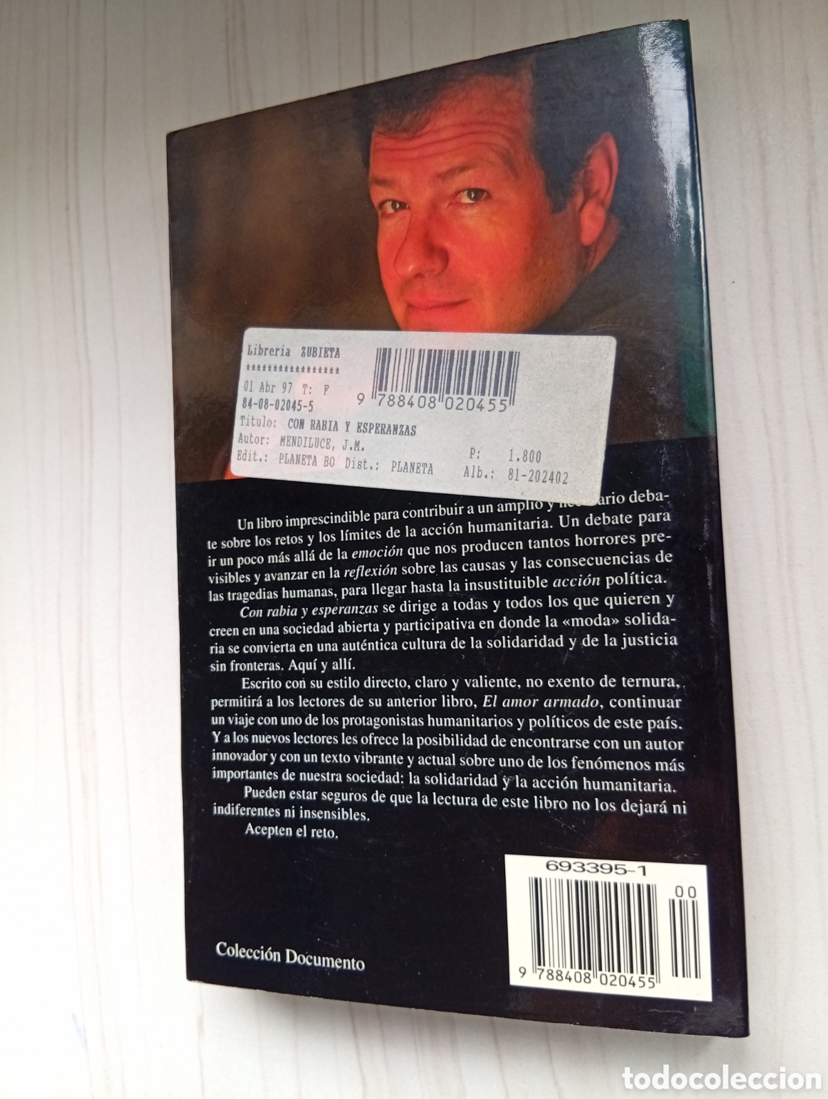 Libros: CON RABIA Y ESPERANZAS - JOSE MARIA MENDILUCE - Foto 2