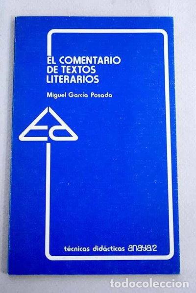 B&uuml;cher: El comentario de textos literarios- 9788420723273