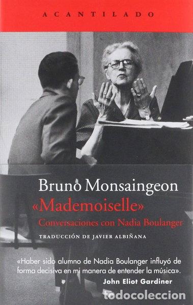 books: Mademoiselle: Conversaciones con Nadia Boulanger- 9788417346331