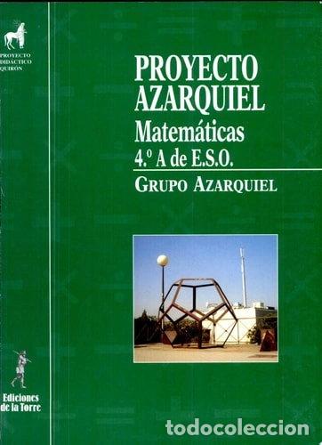Libros: Proyecto Azarquiel, matem&aacute;ticas, 4&ordm; A de E.S.O.- 9788479602918