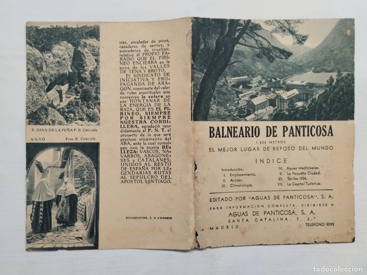 Libros: FOLLETO TUR&Iacute;STICO ANTIGUO &rdquo;BALNEARIO DE PANTICOSA. EL MEJOR LUGAR DE REPOSO DEL MUNDO&rdquo; (A&Ntilde;O 1934) -