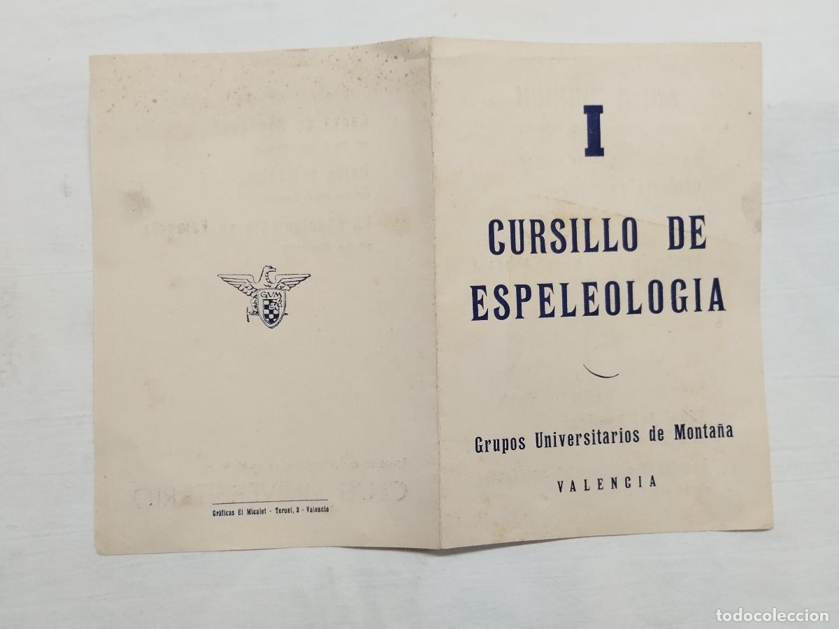 Libros: FOLLETO ORIGINAL DEL I CURSILLO DE ESPELEOLOG&Iacute;A - GRUPOS UNIVERSITARIOS DE MONTA&Ntilde;A (G.V.M.) - V... -