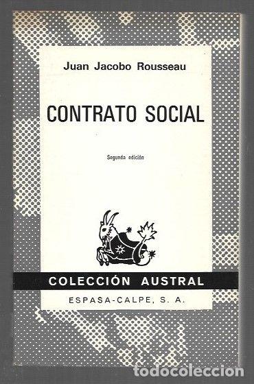 Libros: CONTRATO SOCIAL - EL - ROUSSEAU, JEAN-JACQUES - Foto 1
