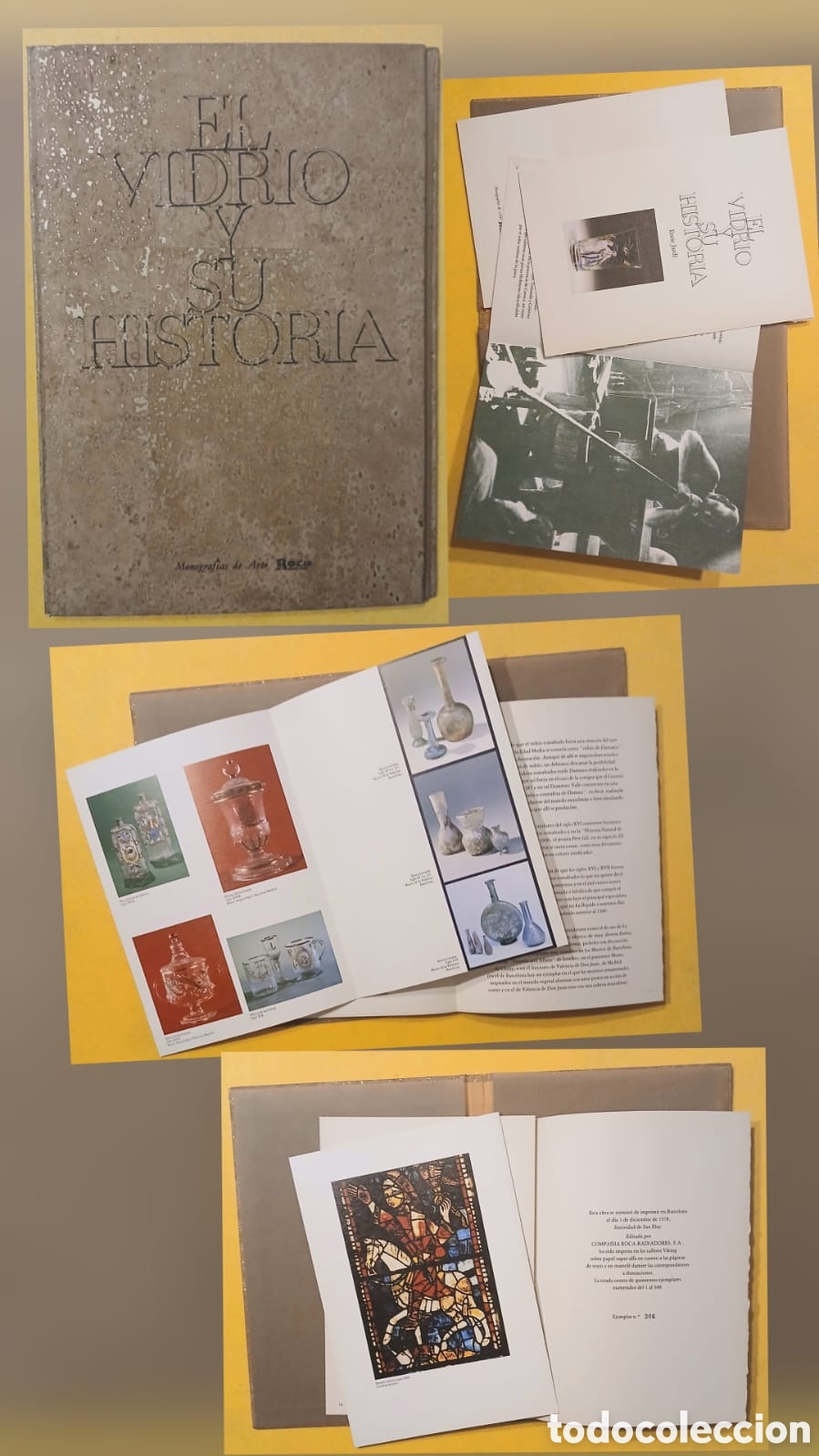 Libros: Las Monograf&iacute;a de Arte Roca, el vidrio.