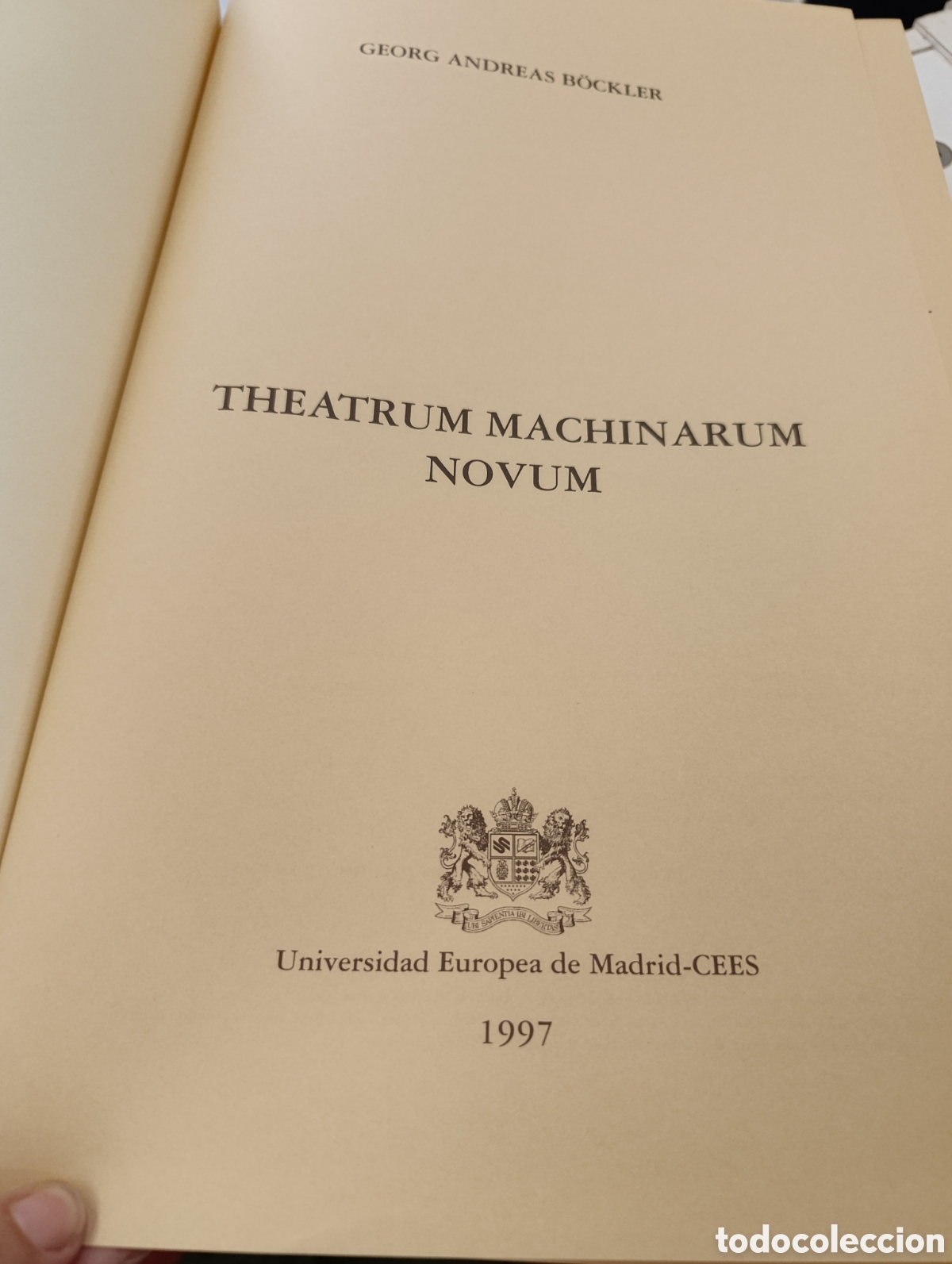 Libros: THEATRUM MACHINARUM NOVUM,GEORG ANDREAS B&Ouml;CKLER,fascimil