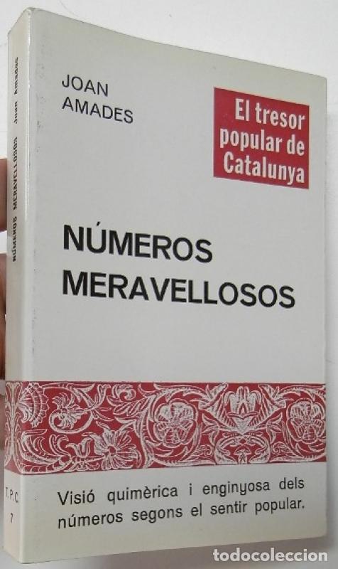 Libros: N&uacute;meros meravellosos - Amades, Joan